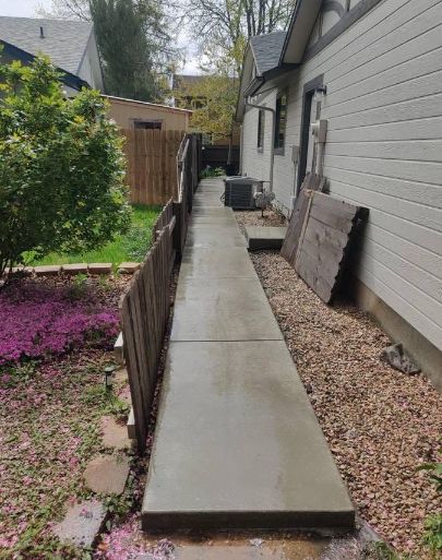 This is concrete walkway project. This image was taken by our concrete contractors nj team in 2023.
