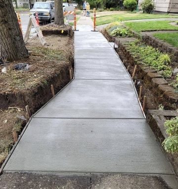 This image is a sidewalk repair nj project. This image was taken by our concrete contractors nj team in 2023.